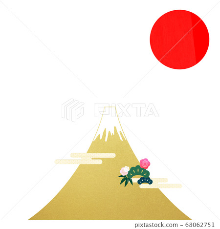 New Year's card material 68062751