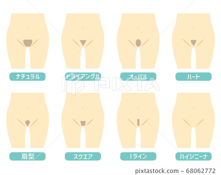 Under hair, shape, design 68062772