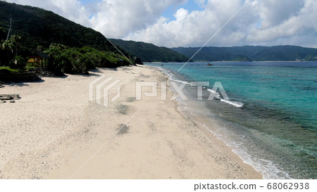 Aerial view of Ohama Seaside Park in Amami Oshima 68062938