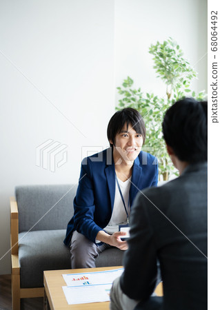 商業場景商人會議會議辦公室現場 68064492