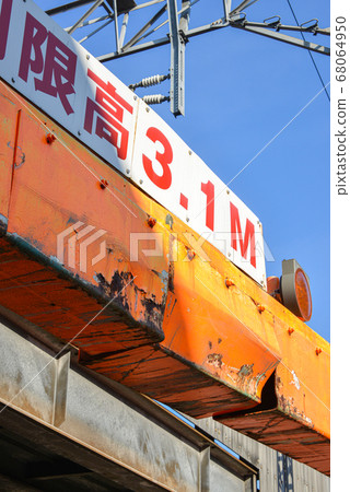 Undercarriage limit height under the overpass Undercarriage limit height under the overpass 68064950