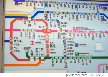 JR京橋站車票表 JR京橋站車票表 68065128