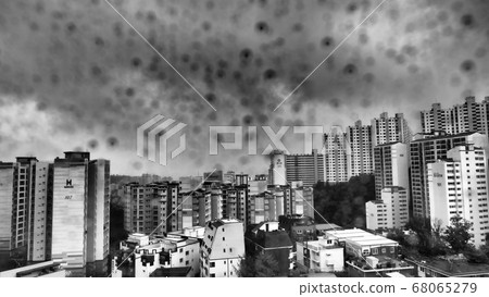 Seoul rainy season sky 68065279