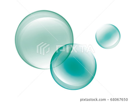 Soap bubble blue green 68067650