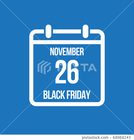 Black friday - vector icon day 26 November, sale Black friday - vector icon day 26 November, sale 68068243