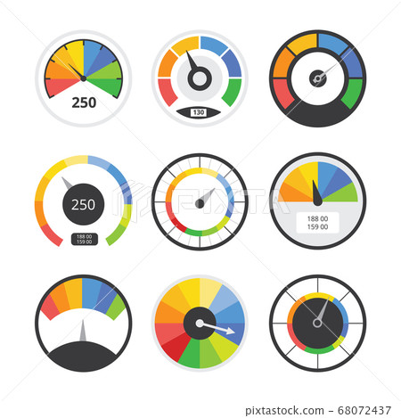 Speedometer set - speed measurement indicator tool collection 68072437