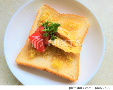 蜂蜜蜂蜜吐司打頂材料背景 68072699