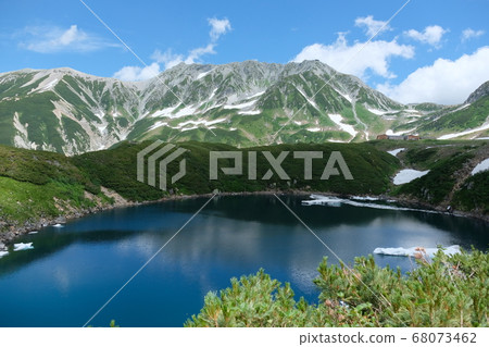 A scenic trail in the Northern Alps. Hyakumeizan and Tateyama. Mikurigaike. 68073462