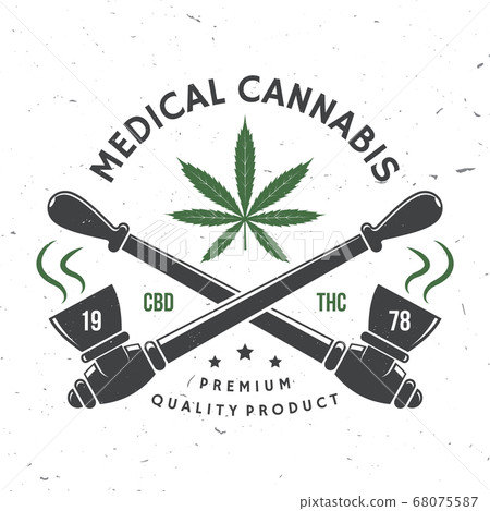 Medical cannabis badge, label with cannabis leaf, marijuana pipe Vector Vintage typography logo design with cannabis leaf, marijuana pipe silhouette For weed shop cannabis, marijuana delivery service Medical cannabis badge, label with cannabis leaf, marijuana pipe Vector Vintage typography logo design with cannabis leaf, marijuana pipe silhouette For weed shop cannabis, marijuana delivery service 68075587
