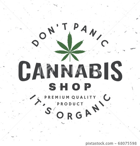 Medical cannabis badge, label with cannabis leaf. Vector Vintage typography logo design with cannabis leaf silhouette For weed shop, cannabis, marijuana delivery service Medical cannabis badge, label with cannabis leaf. Vector Vintage typography logo design with cannabis leaf silhouette For weed shop, cannabis, marijuana delivery service 68075598