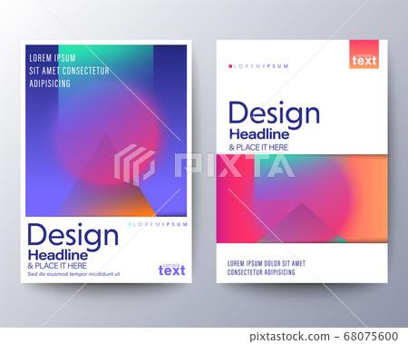 Flyer or Poster design with abstract vivid colors Flyer or Poster design with abstract vivid colors 68075600