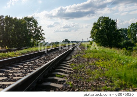 The old railway outside the city. The old railway outside the city. 68076020