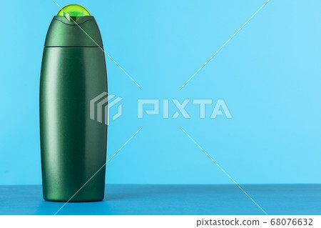 An unnamed green plastic bottle for a cosmetic An unnamed green plastic bottle for a cosmetic 68076632
