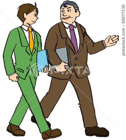 圖手繪商務男商務老闆諮詢客戶談判 圖手繪商務男商務老闆諮詢客戶談判 68077530