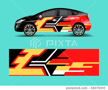 Company branding Car decal wrap design vector. 68078445