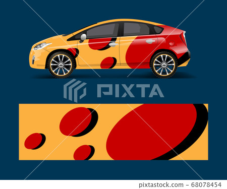Company branding Car decal wrap design vector. Company branding Car decal wrap design vector. 68078454