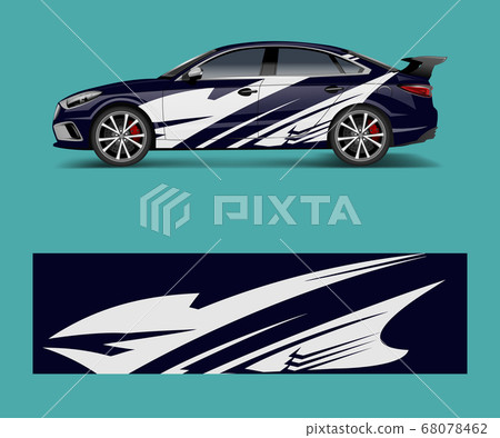 modern racing car wrap strip for racing sport car 68078462
