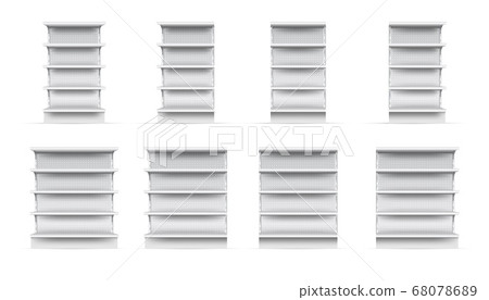 Store shelves set Store shelves set 68078689