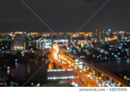 Bokeh abstract background of street road with Bokeh abstract background of street road with 68078868