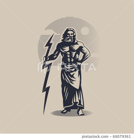 God Zeus or Jupiter. God Zeus or Jupiter. 68079361