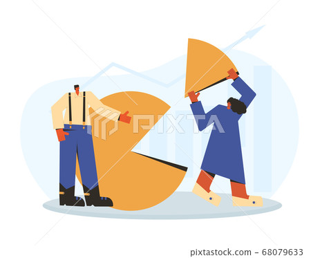 Data analytics. Financial report concept. Business 68079633