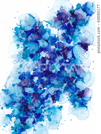 Alcohol ink art water splash texture - Stock Illustration [68080177 ...
