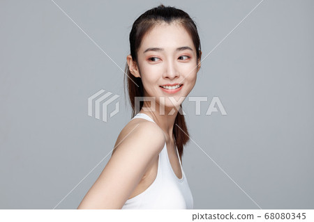 Portrait Of Beautiful Woman in Studio 68080345