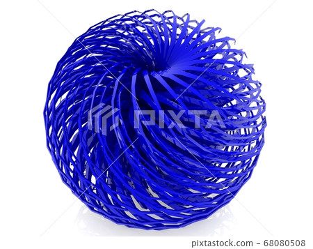 Abstract ball in blue colors 68080508