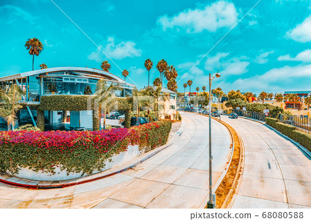 City views, Santa Monica streets - a suburb of Los City views, Santa Monica streets - a suburb of Los 68080588