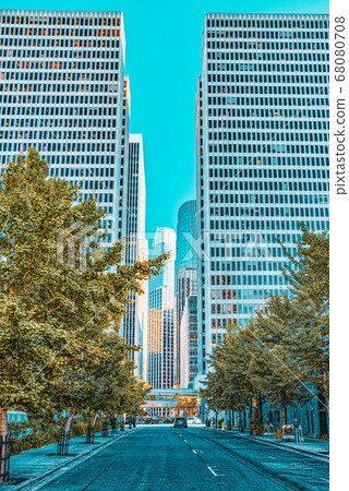 View of the city center, downtown of San 68080708