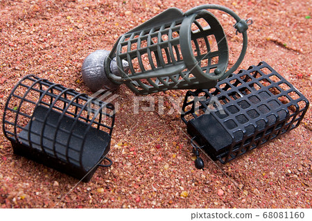Dry feed for carp fishing as background. Different Dry feed for carp fishing as background. Different 68081160