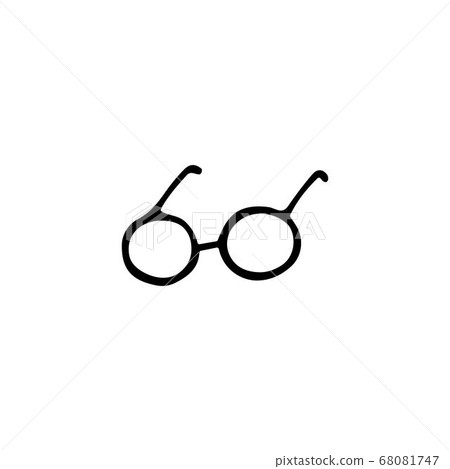 Eyeglasses hand drawn doodle icon. Glasses...-插圖素材[68081747