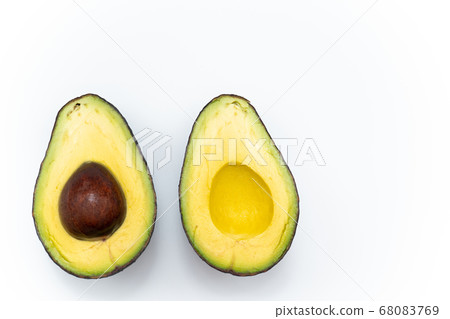 Avocado white background Avocado white background 68083769