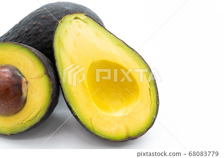 Avocado white background Avocado white background 68083779