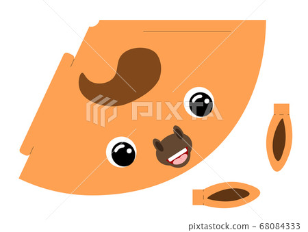 Printable mockup cap horse. Festive cone template 68084333