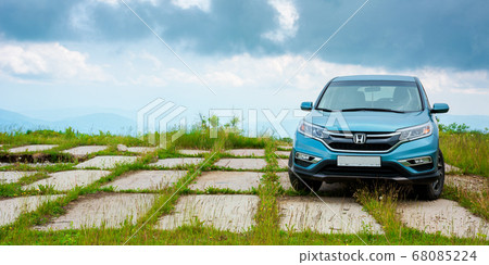honda cr-v suv on a concrete pavement 68085224