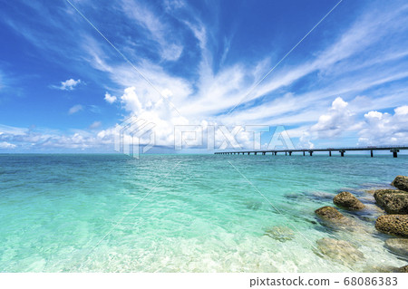 Okinawa Prefecture Shimojijima Runway 17 END beach 68086383