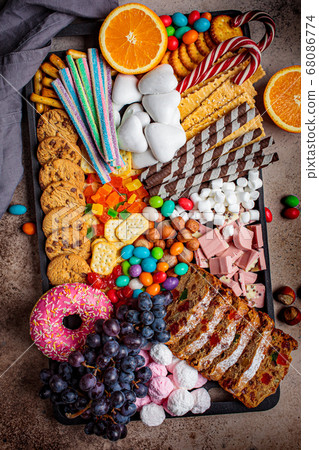 Christmas sweets platter.  68086774