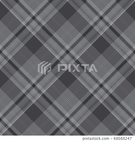 Black and white plaid seamless pattern. - Stock Illustration [68088247 ...