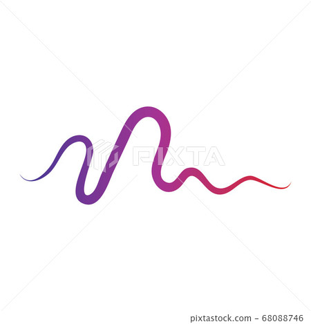 Sound waves vector illustration Sound waves vector illustration 68088746