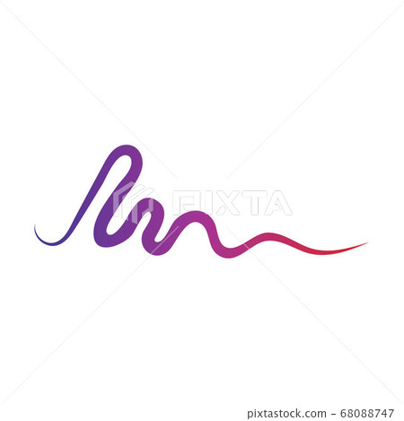 Sound waves vector illustration 68088747