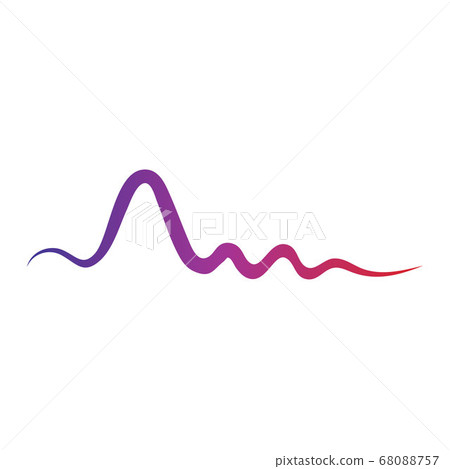 Sound waves vector illustration Sound waves vector illustration 68088757