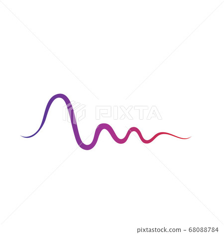 Sound waves vector illustration Sound waves vector illustration 68088784