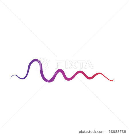 Sound waves vector illustration Sound waves vector illustration 68088786