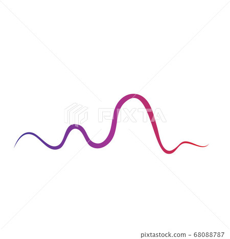 Sound waves vector illustration Sound waves vector illustration 68088787