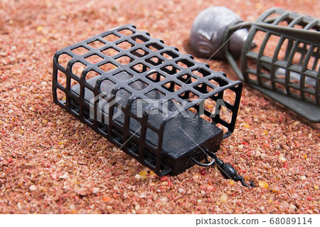 Dry feed for carp fishing as background. Different Dry feed for carp fishing as background. Different 68089114