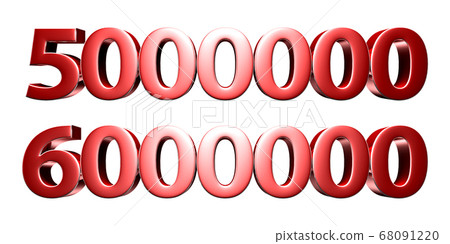 5 million and 6 million 3d. 5 million and 6 million 3d. 68091220