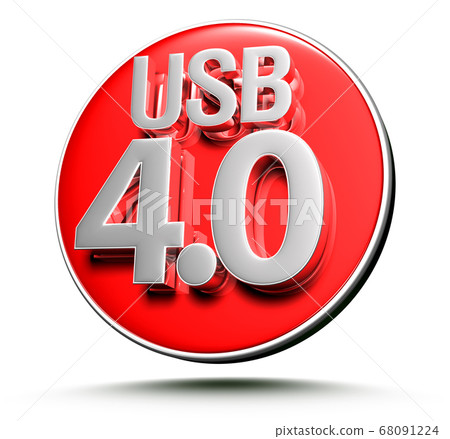 USB 4.0 3d. USB 4.0 3d. 68091224