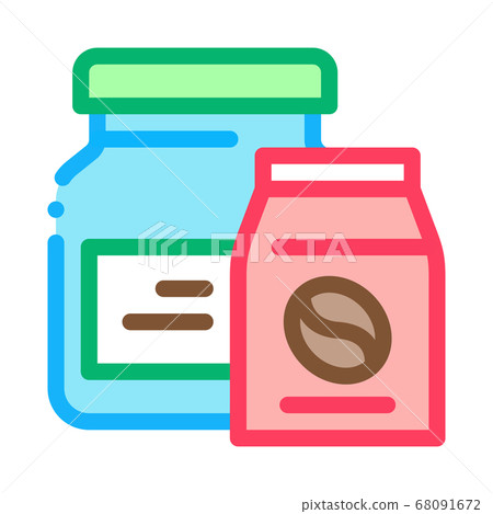 coffee production package icon vector outline illustration coffee production package icon vector outline illustration 68091672