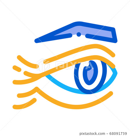 eyelid wrinkles icon vector outline illustration eyelid wrinkles icon vector outline illustration 68091739